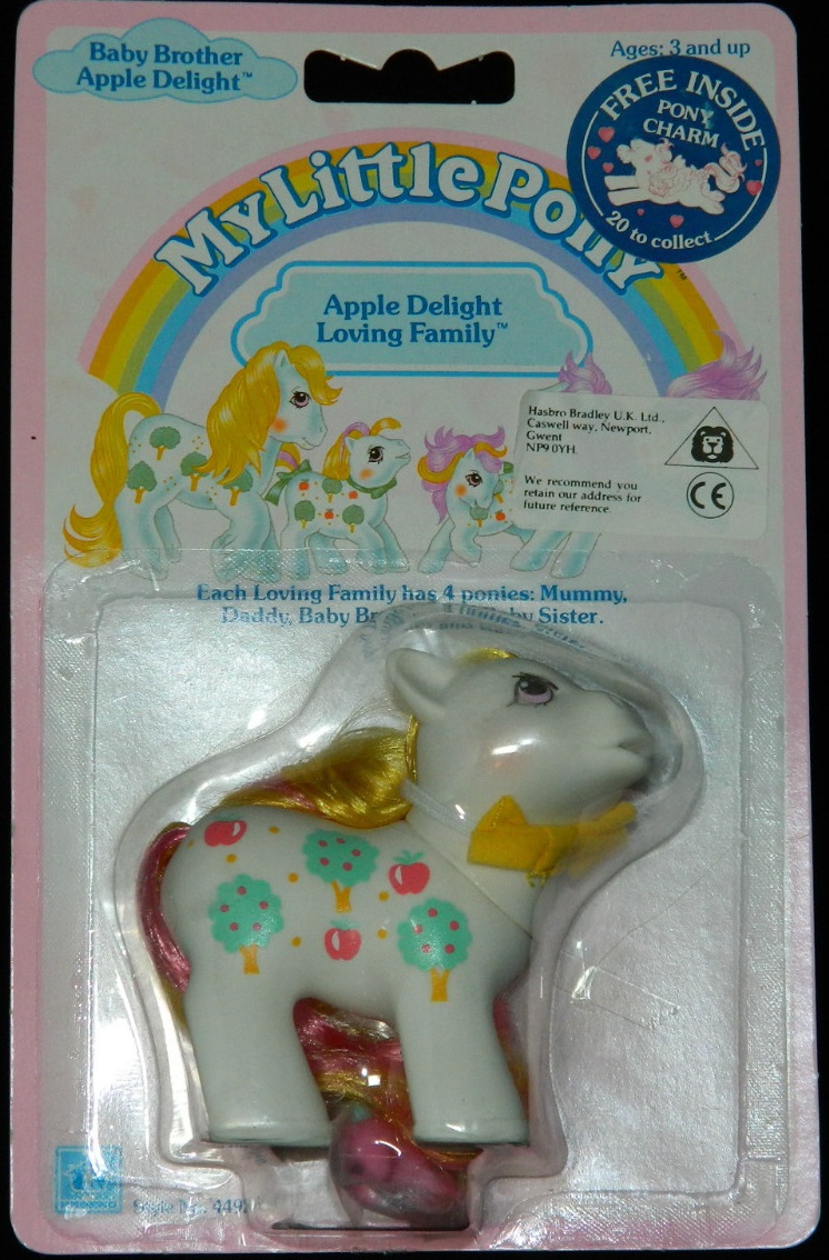 MOC Baby Brother Apple Delight with free pony charm between his hooves