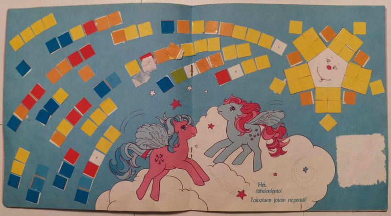 File:70 Finnish G1 Sticker Book Tarrakirja Above the Clouds Pilvien paalla Page 4 and 5 Photo Credit PipsaP.jpg