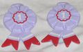 2 Lavender 1st Place Rosettes.JPG